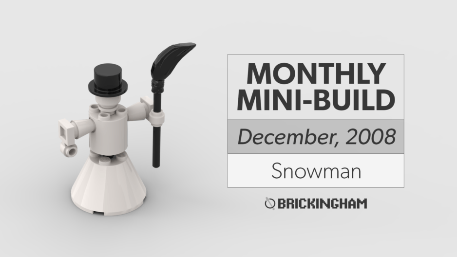 LEGO® Monthly Mini-Build — December, 2008 — Snowman